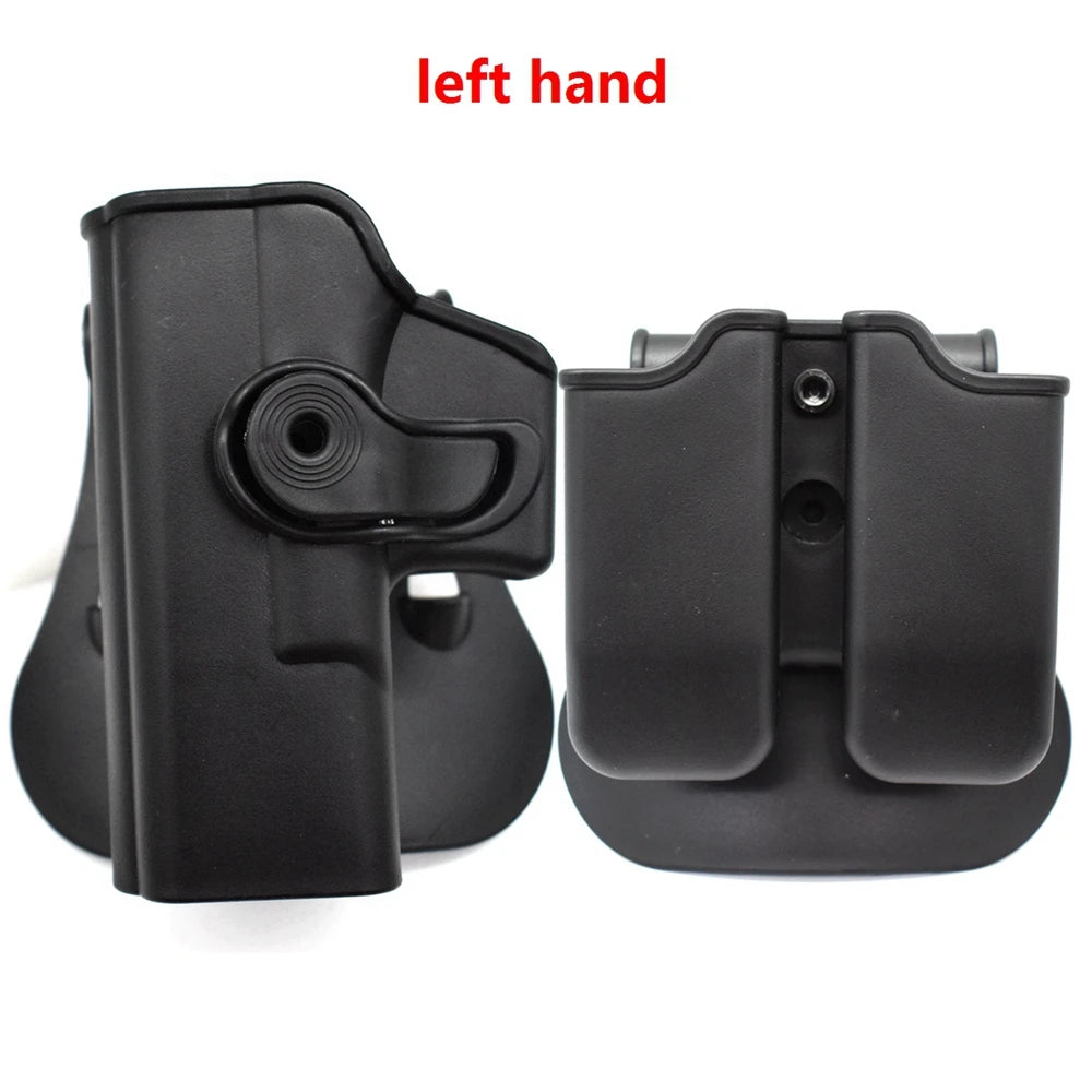 Left Hand Gun Holster IMI Glock Gun Case Pistol Gun Holster for Gen 1-4 Glock 17 waist with 9mm Mag Pouch Hunting Accessories