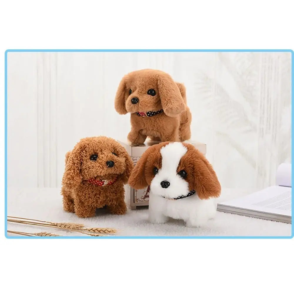 Walk Bark Nod Wag Tail Simulation Electric Dog Plush Electric Puppy Bottom Switch Electric Pet Kids Toys