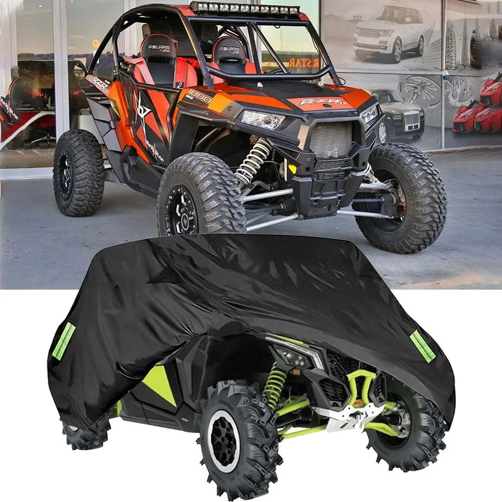 UTV Utility Vehicle Storage Cover For Can-Am Maverick X3 Defender Max HD10 HD8 Compatible with Polaris RZR 4 XP 1000 900