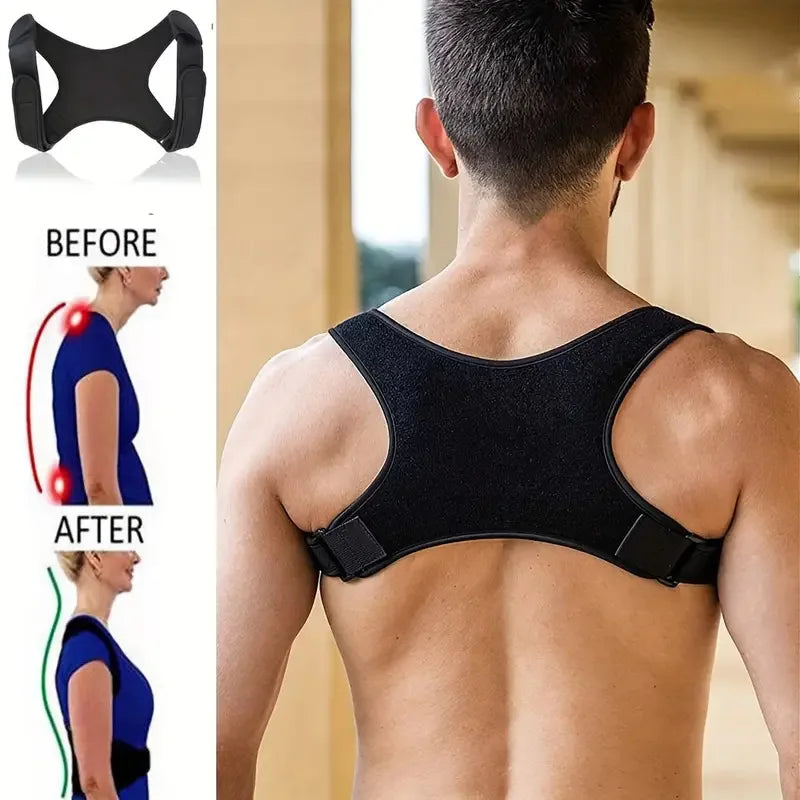 Adjustable Back Posture Corrector Back Belt Girdle Back Support Belt for Men Women Prevention Humpback Shoulder Brace Support