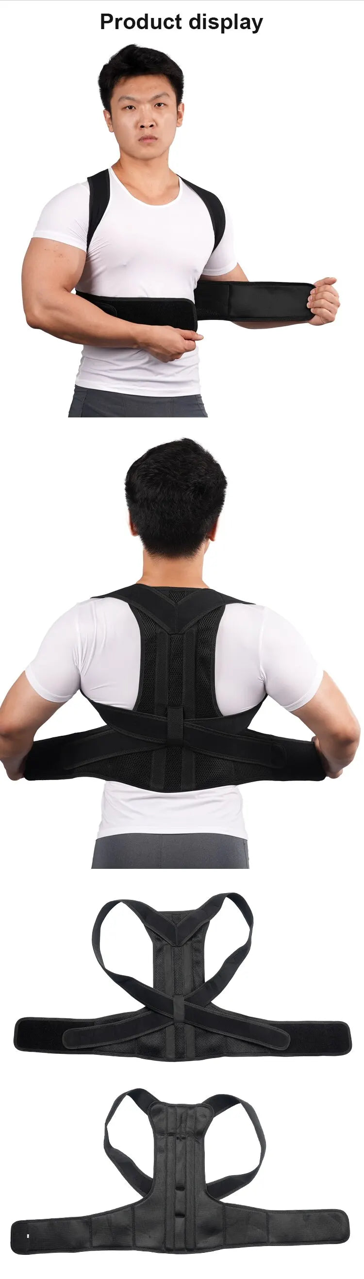 Back Brace Posture Corrector Back Lumbar Support Shoulder Posture Support for Improve Posture Provide Back Pain Relief Unisex