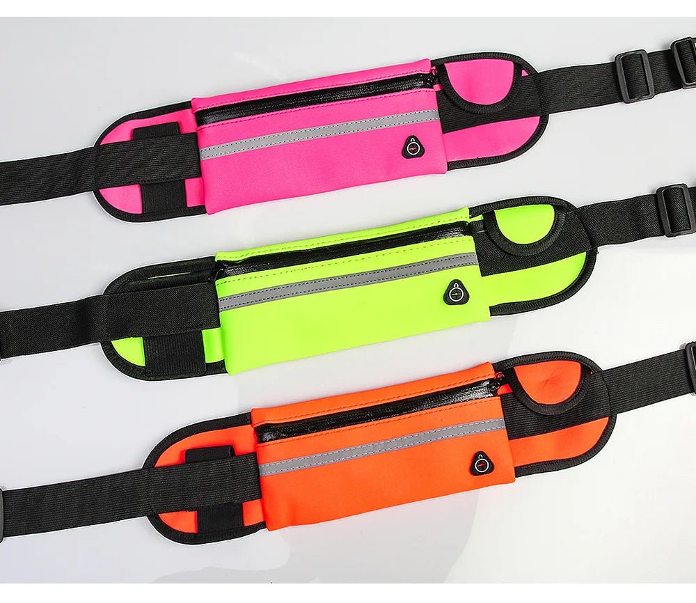 New Running Bag Cycling Bag Waist Bag Belt Bag Waterproof Sports Fanny Pack Mobile Phone Case Gym Running Jogging Run Pouch