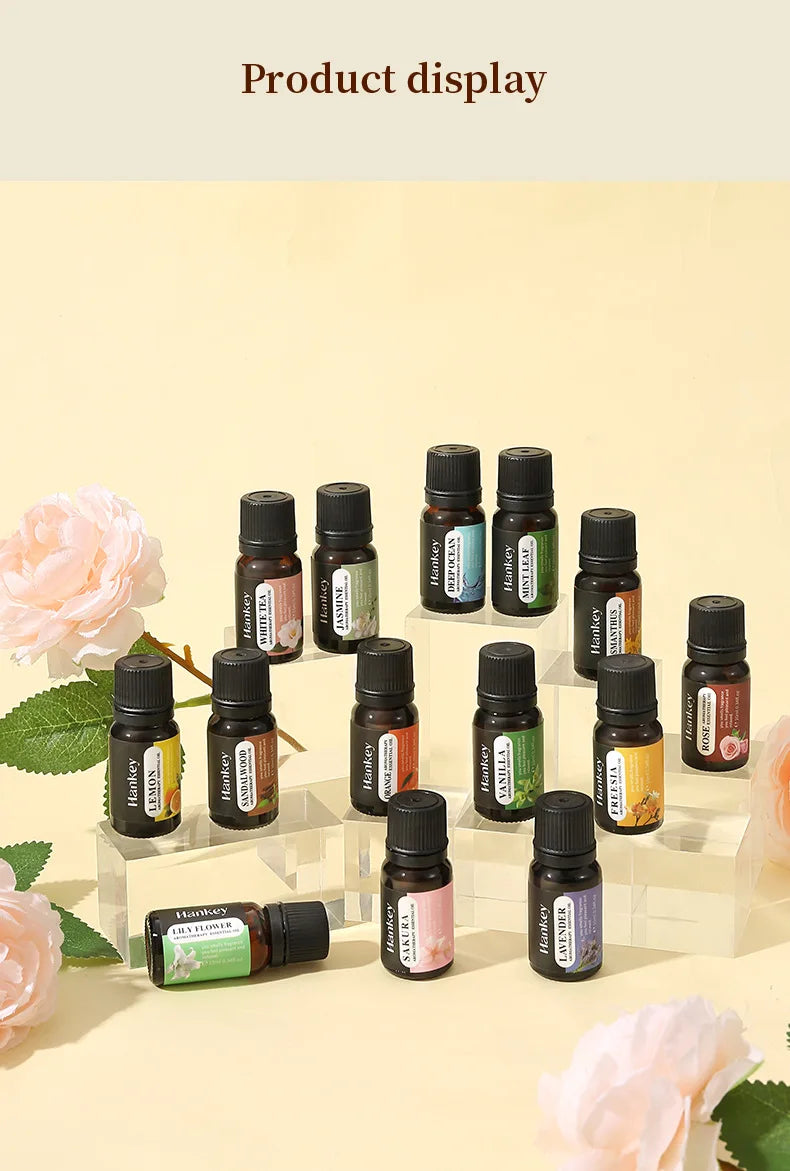 10ml Water-Soluble Aromatherapy Oil - Multiple Scents, Cozy Home Atmosphere, for Humidifiers & Flameless Diffusers