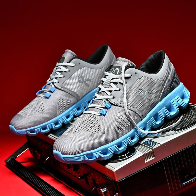 Comfortable Cushioned Lightweight Running Shoes Men Rebound Fly Woven Breathable Running Shoes Summer Lightweight Men's Shoes