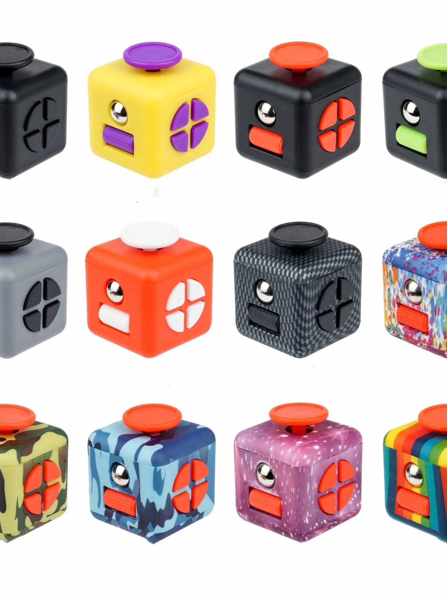 Solid Color Fidget Decompression Dice for Release Stress Autism Anxiety Relieve Adult Kids Stress Relief Anti-Stress Fingertip