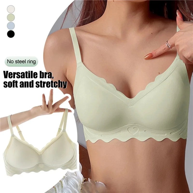 Sexy Seamless Bra Women Comfort Lingerie Sports Padded Tops Sexy Wireless Underwear Soft Bralette Support Bra Thin Intimates