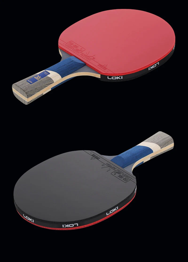 LOKI 9 Star Table Tennis Racket Professional 5+2 Carbon Ping Pong Paddle 6/7/8/9 Star Ultra Offensive with Sticky Rubbers