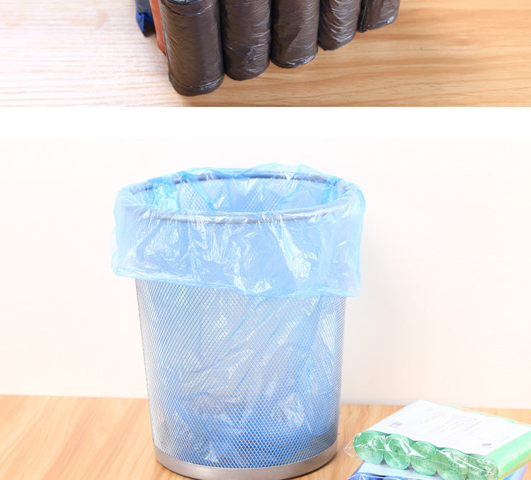 5 Rolls 1 pack 100Pcs Household Disposable Trash Pouch Kitchen Storage Garbage Bags Cleaning Waste Bag Plastic Bag