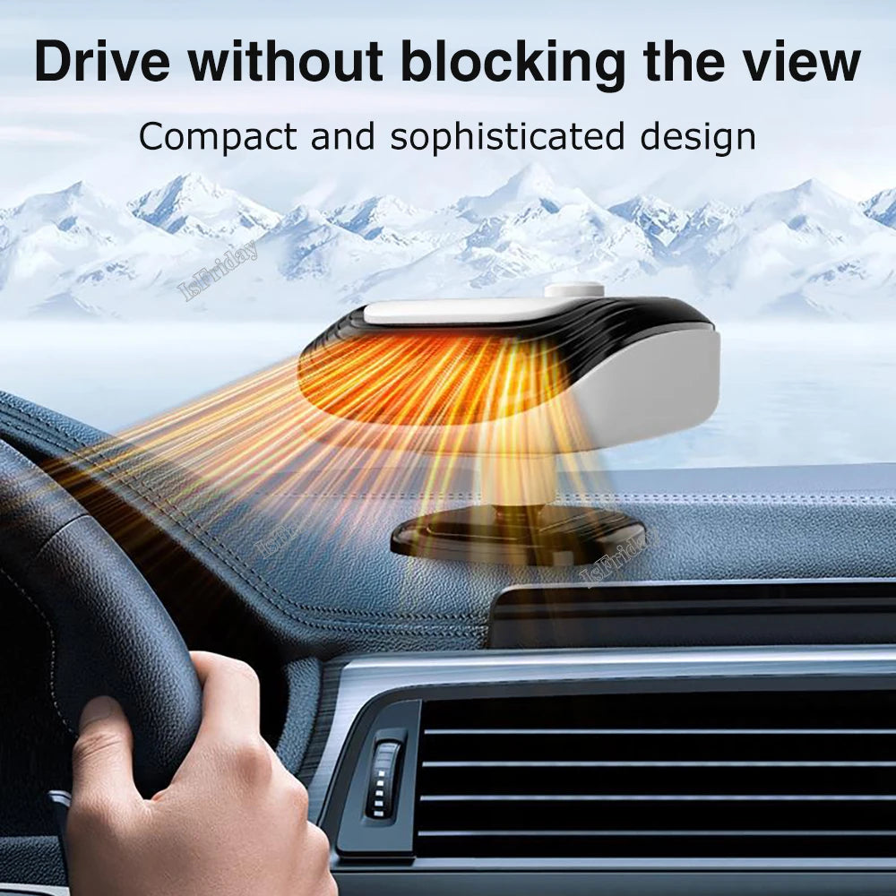 Car Defroster Windshield Heater 12V/24V 2 In 1 Heating/Cooling Fan For Auto Window Demister With Fast Heating For Truck RV SUV