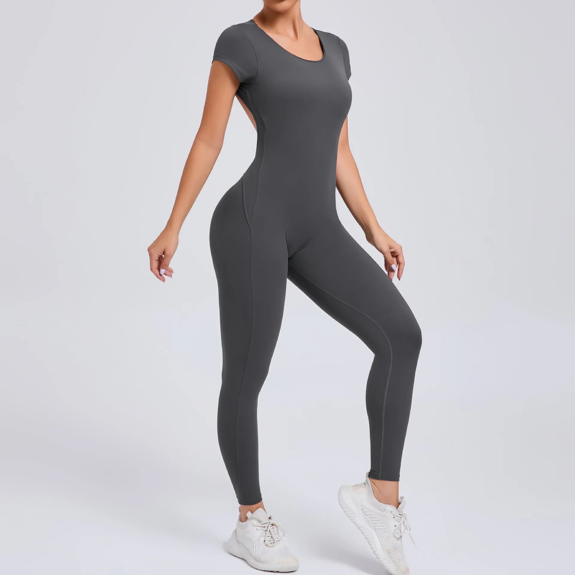 Jumpsuit Women 2024 Sportswear Padding Sports Overalls for Women Tracksuit One Pieces Monos Para Mujer Brown Beige Red Grey Navy