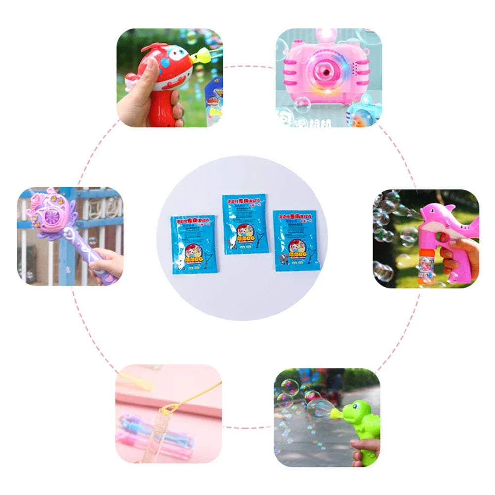 New 10ml Concentrate Bubbles Liquid Soap Water Bubble Gun Accessories Soap Bubble Liquid Bubble Refills Children's Toys