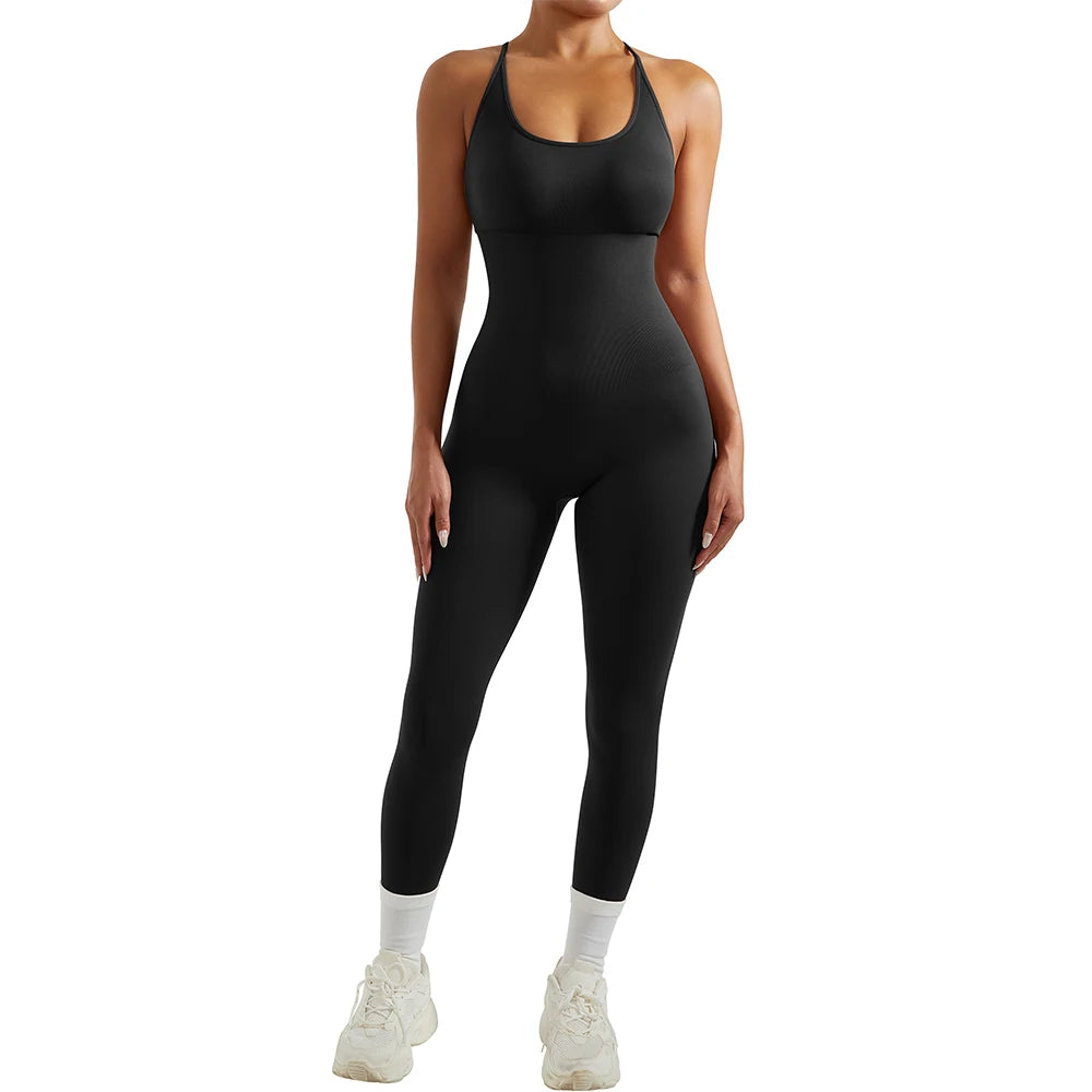 Bodysuit Women Jumpsuit Summer Romper Overalls Sportswear Fashion Streetwear Women Overalls One Piece Fitness Sports Bodysuits