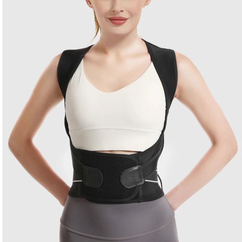 Shoulder and back posture correction with camel straps, adult body shape correction, male and female back support