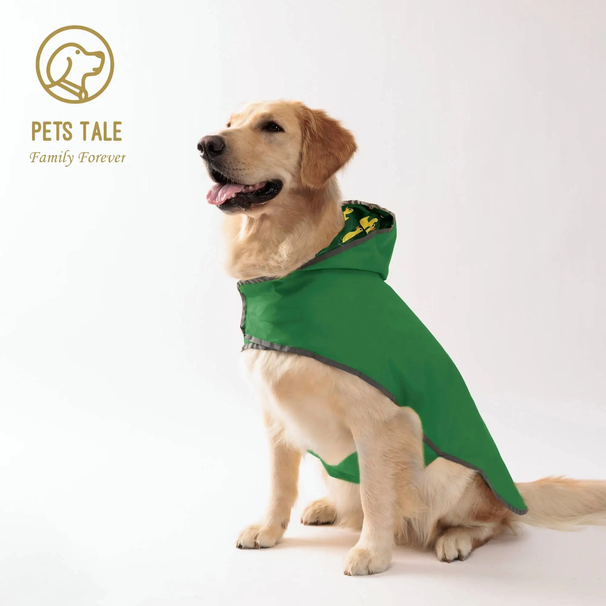 Keep Your Pup Dry & Stylish: Double-Layer Yellow Raincoat With Two-Way Wear!