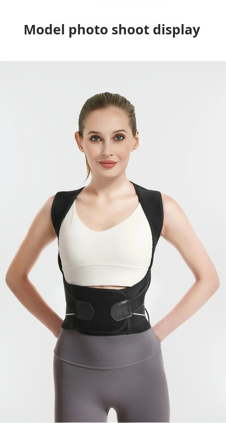 Shoulder and back posture correction with camel straps, adult body shape correction, male and female back support