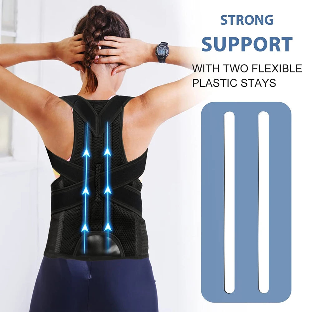 Back Brace Posture Corrector for Women & Men,Back Straightener, Scoliosis and Hunchback Correction,Adjustable Posture Trainer