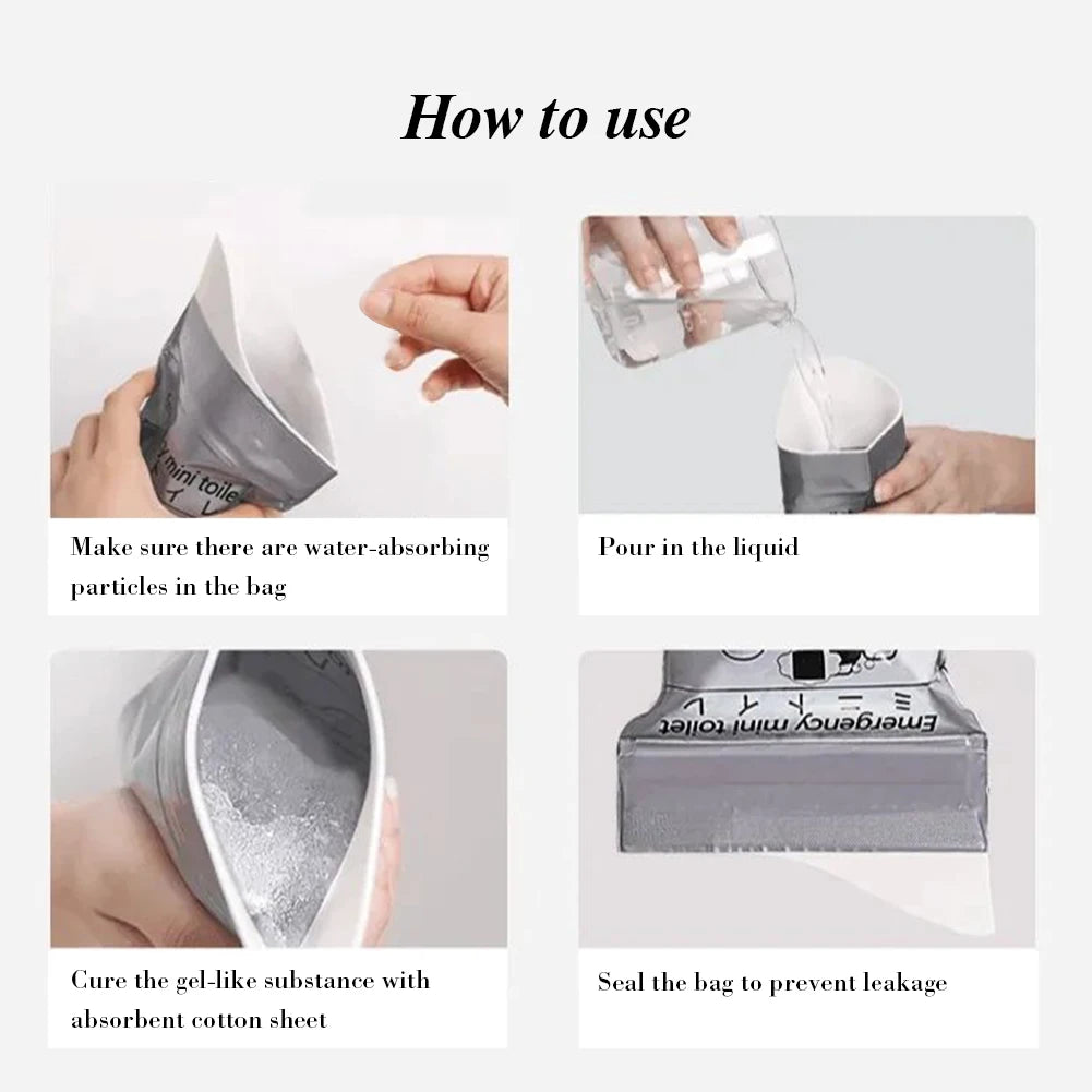 Outdoor Emergency Urinate Bags Disposable Piss Bags Travel Mini Mobile Toilet Women Men Portable Urine Bag Baby Vomiting Bag