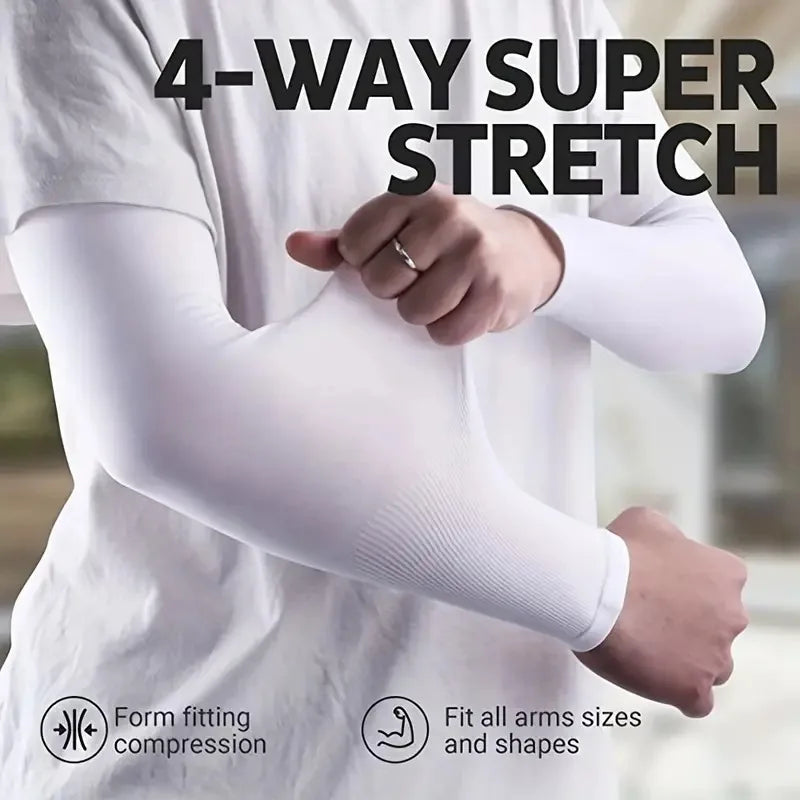 3 Pair of Breathable Sun Protection Sleeves - Breathable & UV Protective Gear for Sports, Driving, & Outdoor Adventures