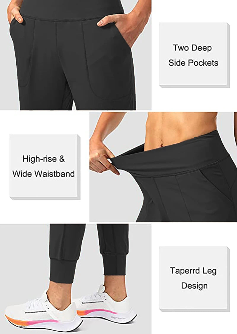 Fitness Sports Pants Women Quick Dry Loose Cycling Running Yoga Pants Female Streetwear Zipper Pocket Sports Pants