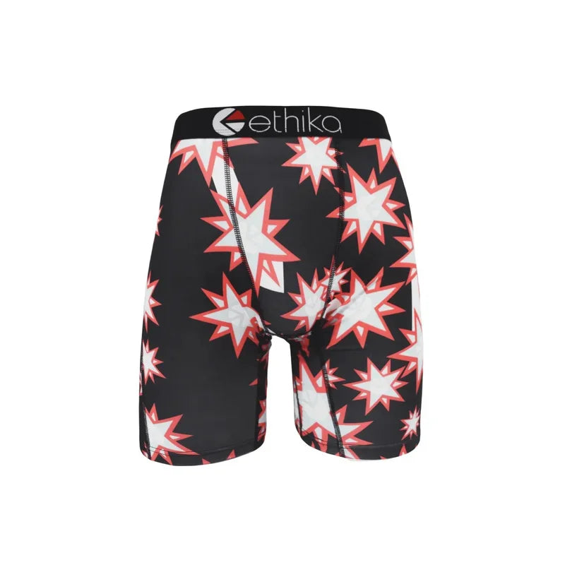 ETHIKA Sexy Men's Underwear Boxers Shorts Fashion Man Underpants Panties Print Men Innerwear Mens Boxer Shorts Male Boxer Briefs