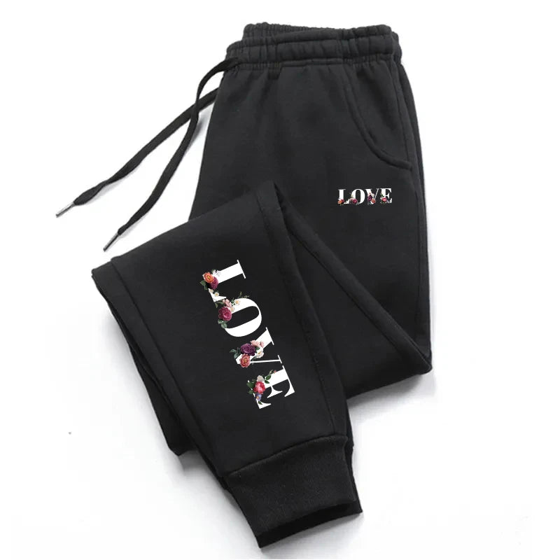 Womens Tracksuit Trousers New LOVE Letter Print Street Luxury Sweatpants Daily Casual Simplicity Versatile Jogging Sport Pants